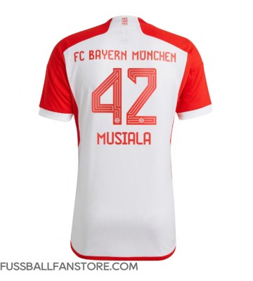 Bayern Munich Jamal Musiala #42 Replik Heimtrikot 2023-24 Kurzarm